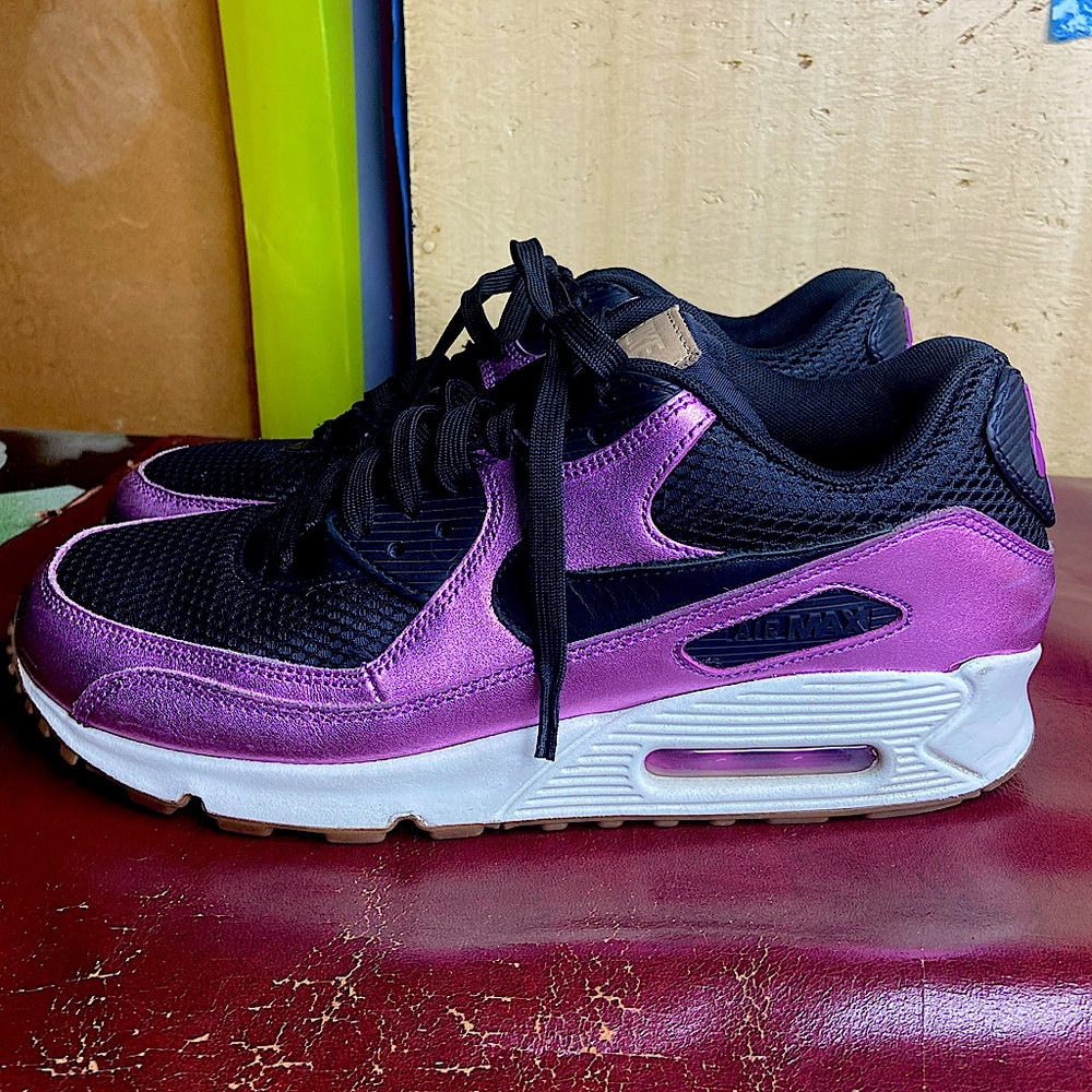Metallic Purple Nike Air Max Sneakers Size 9